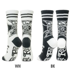 Photo2: Rat Fink Iron Cross Socks