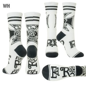 Photo3: Rat Fink Iron Cross Socks