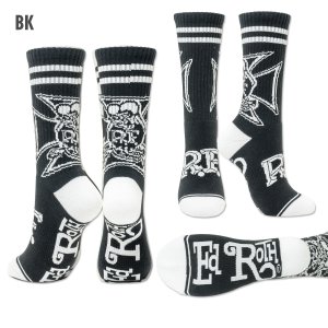 Photo4: Rat Fink Iron Cross Socks