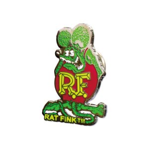 Photo2: Rat Fink Hat Pin Green