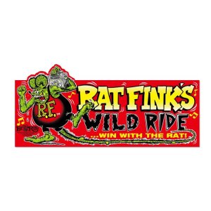 Photo2: Rat Fink Bumper Sticker Wild Ride