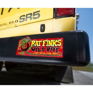 Photo1: Rat Fink Bumper Sticker Wild Ride