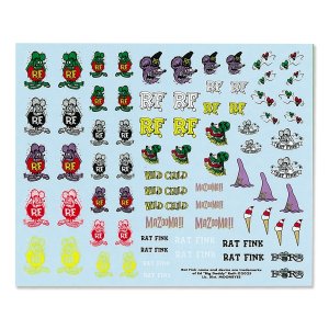 Photo1: Rat Fink Assorted Sticker Set (Water Slide)