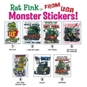 Photo1: Rat Fink Monster Sticker 1