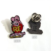 Rat Fink Hat Pin Pink