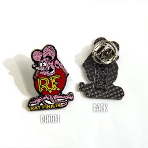 Photo1: Rat Fink Hat Pin Pink