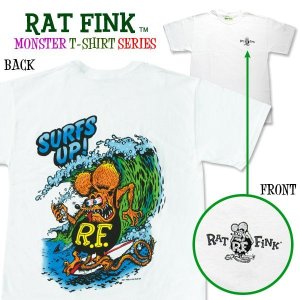Photo1: Rat Fink Monster T-Shirt "Surf Up!"
