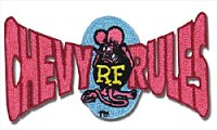 Rat Fink Chevy Rules Patch