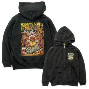 Photo3: MOON Signs & Pinstriping Studio Zip Hoodie
