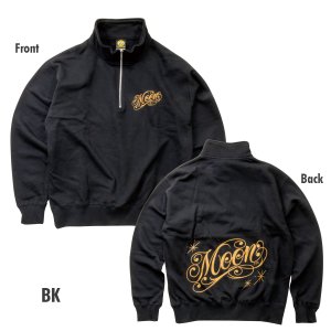 Photo6: MOON Modern Script Logo Half Zip Sweatshirt