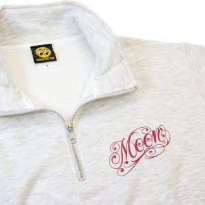 Photo8: MOON Modern Script Logo Half Zip Sweatshirt