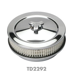 Photo1: Chromed  ”Muscle Car” Style Air Cleaner 2-1/ inch