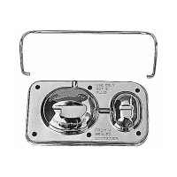 Chrome Brake Master Cylinder Cover 3 inchx5 5/8 inch