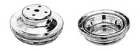 Chrome  Pully クランク シャフト Add-On SWP 6.8 inch Diameter