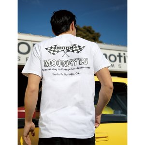 Photo3: MOON Checker Flag T  Shirts