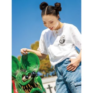 Photo2: Rat Fink x MOONEYES Muscle Mopar T-shirt