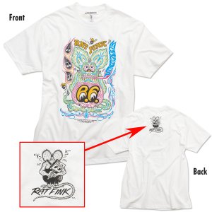 Photo2: Rat Fink x MOON Pinstripe T-shirt