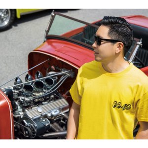 Photo2: MOONEYES 40th Anniv. Disc T-shirt