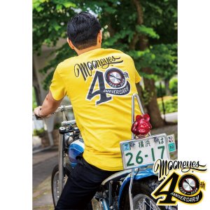 Photo3: MOONEYES 40th Anniv. Disc T-shirt