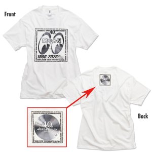 Photo2: MOONEYES 40th Anniv. Square Logo T-shirt