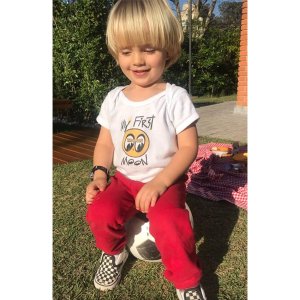 Photo2: My First MOON Baby T-Shirt