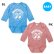 Photo1: MOON Baby Long Sleeve Dot Bodysuit (1)