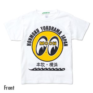 Photo2: Kids & Ladies MOON Eyeball Honmoku Yokohama T-Shirt