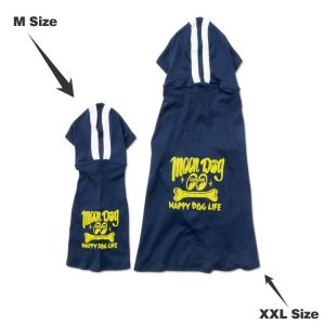 Photo5: MOON Dog Hoodie for Medium to Large