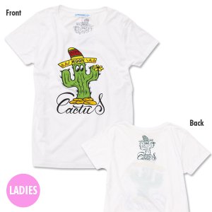 Photo3: Ladies MOON Cactus T-shirt