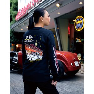 Photo2: Honmoku Midnight Long Sleeve T-shirt