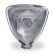 Photo2: Chrome Triangle Motorcycle Headlight (2)