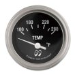 Photo1: MOON Equipped 2inch Water temperature (Electric)   (Black) (1)