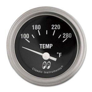 Photo: MOON Equipped 2inch Water temperature (Electric)   (Black)