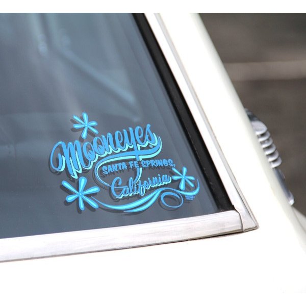 Photo2: MOONEYES California Pinstripe Sticker Blue (2)