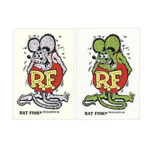 Photo: Rat Fink Made in USA Metal Flake 9x5.7cm