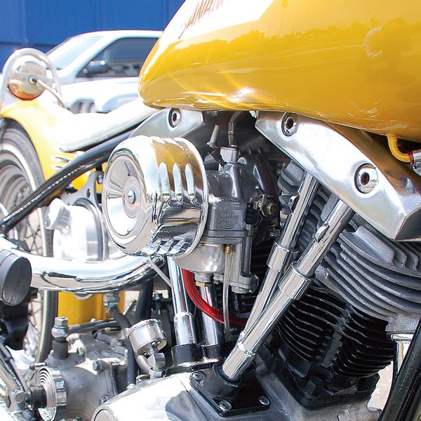 Photo1: Chrome Air Cleaner Cover & Filter (1)