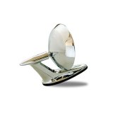 Photo: 59-60 Chrome Plated Bowtie Logo Mirror