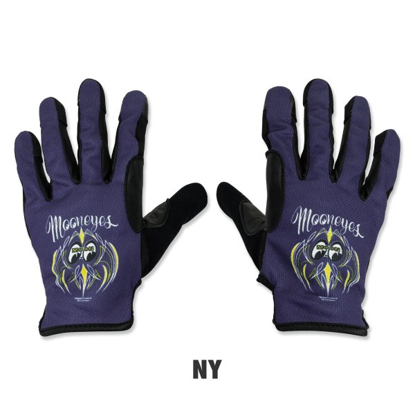 Photo3: MOON Pinstriping Mesh Gloves (3)