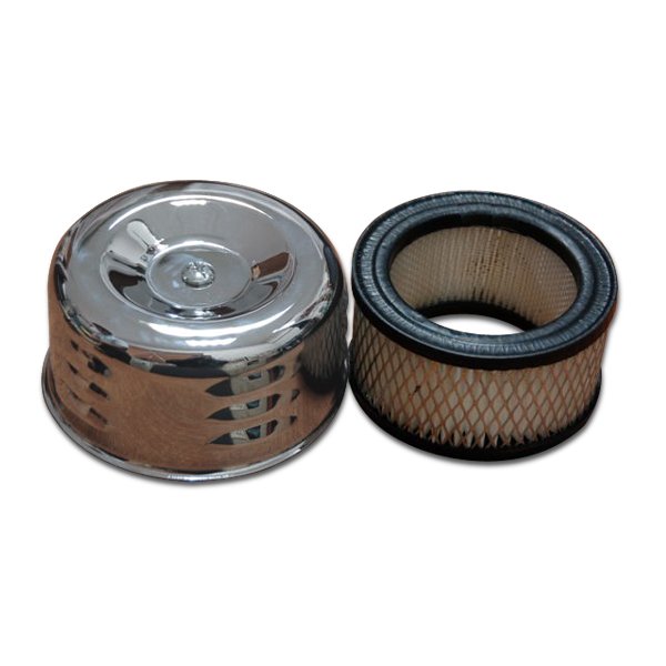 Photo2: Chrome Air Cleaner Cover & Filter (2)