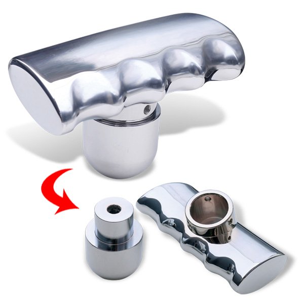 Photo1: Chrome T Shift knob (1)