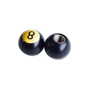 Photo: 8Ball Air Valve Caps Black