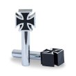 Photo4: Iron Cross Black Door lock Knob (4)