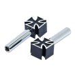 Photo2: Iron Cross Black Door lock Knob (2)