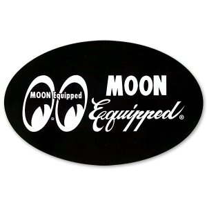 Photo: MOON Equipped Oval Sticker