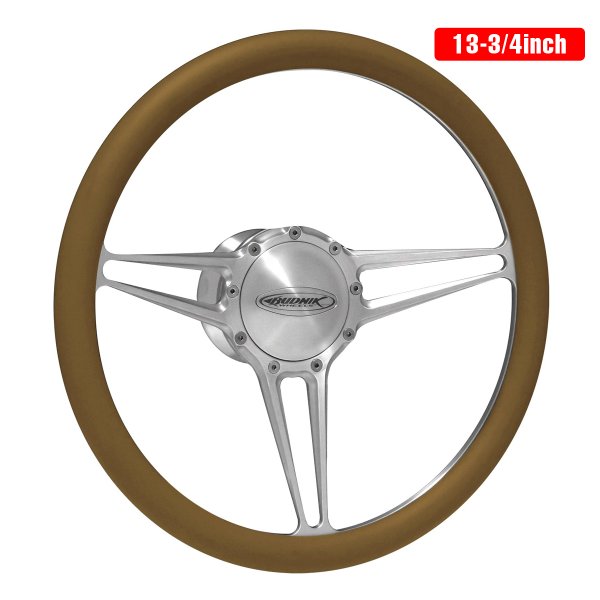 Photo1: Budnik Steering Wheel Beveled Sport 13-3/4inch (1)