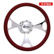 Photo1: Budnik Steering Wheel 430 13-3/4inch (1)