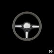 Photo4: Billet Specialties Steering Wheels Street Lite 35cm Black Black Anodized (4)