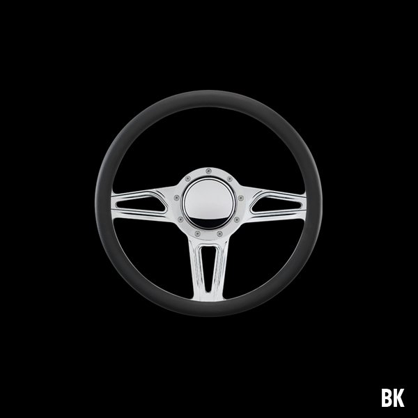 Photo1: Billet Specialties Steering Wheels Interceptor 35cm (1)