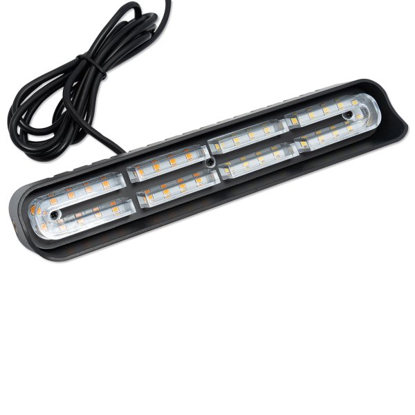 Photo6: White-Amber Strobe Lights Bar (6)