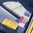 Photo2: Static Cling Oil Change Sticker (2)